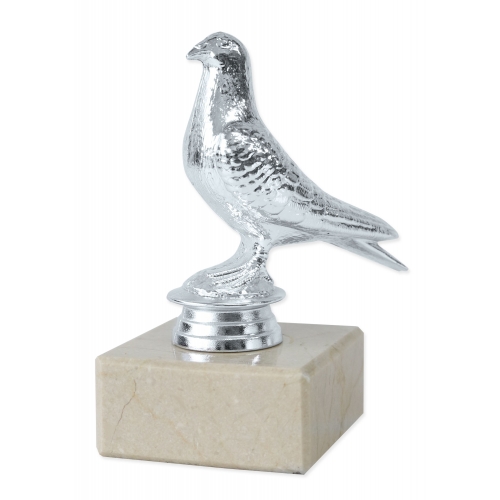 Statuetka GOŁĄB srebrny 12cm